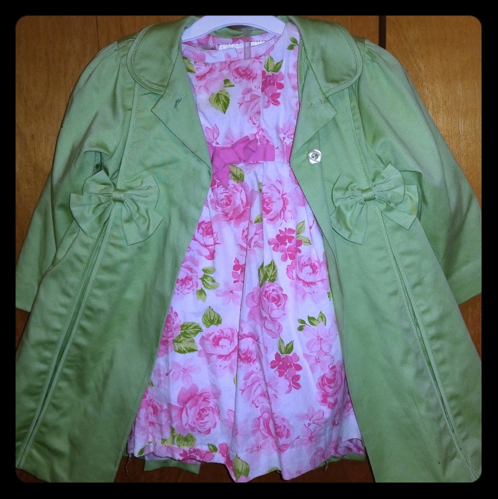Easter dress & matching over coat